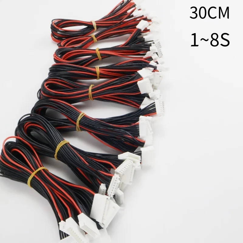 6 Stück 30CM 22AWG 1S 2S 3S 4S 5S 6S 7S 8S JST-XH JST XH Steckverbinder Adapter Kabel Balancer Ladekabel für Lipo-Akku