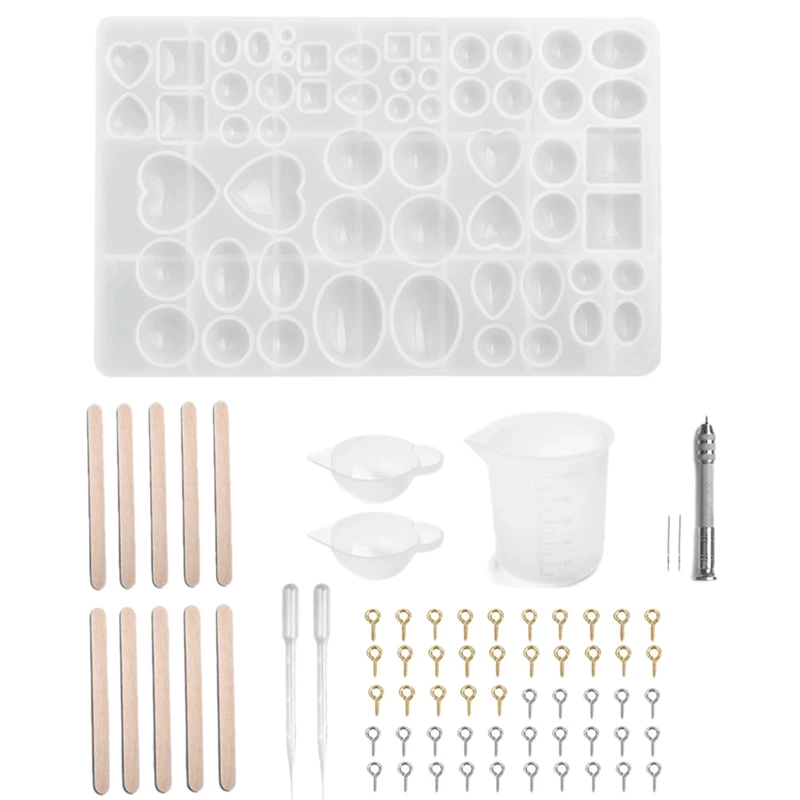 

Полимерные формы «сделай сам», прозрачные силиконовые комбинированные формы для подвесок, изготовление ювелирных изделий своими руками, набор инструментов для изготовления ювелирных изделий