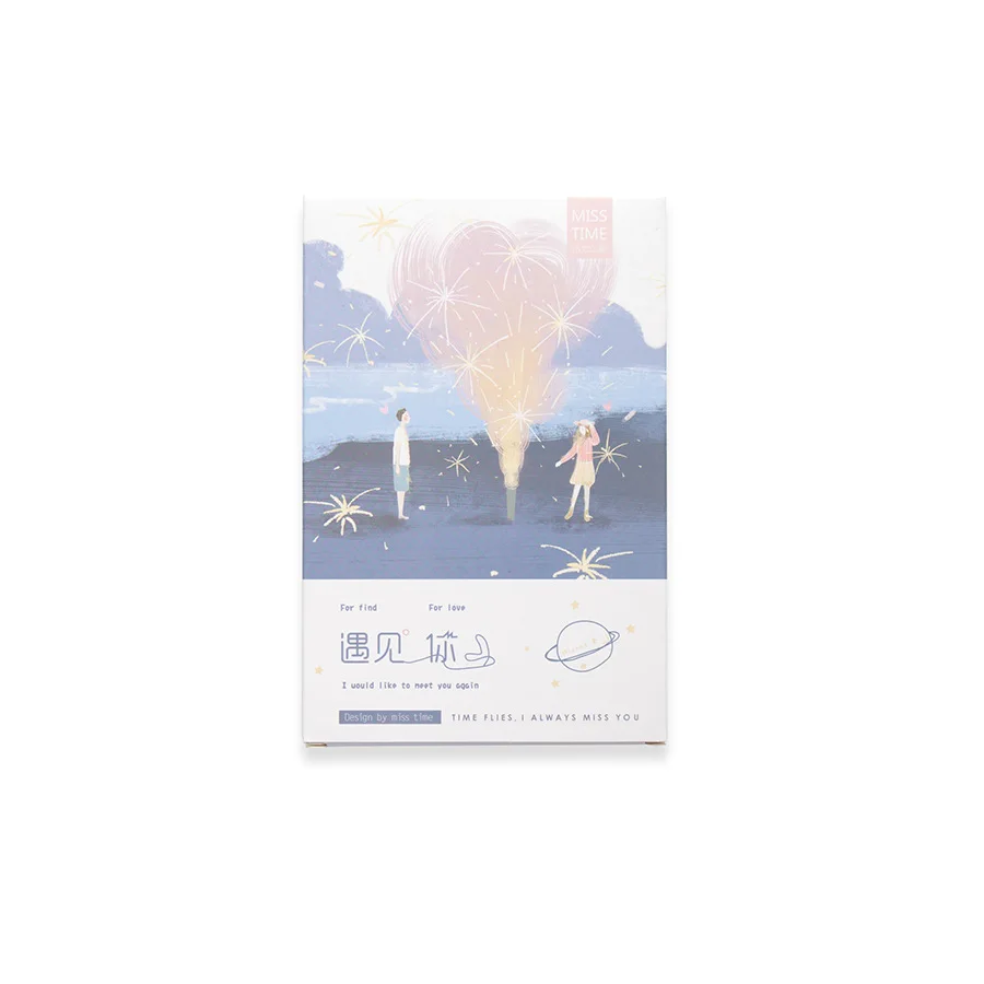 창의적인 발렌타인 데이 엽서 인사 카드, 메시지 카드, 생일 선물 카드, 30 매/세트