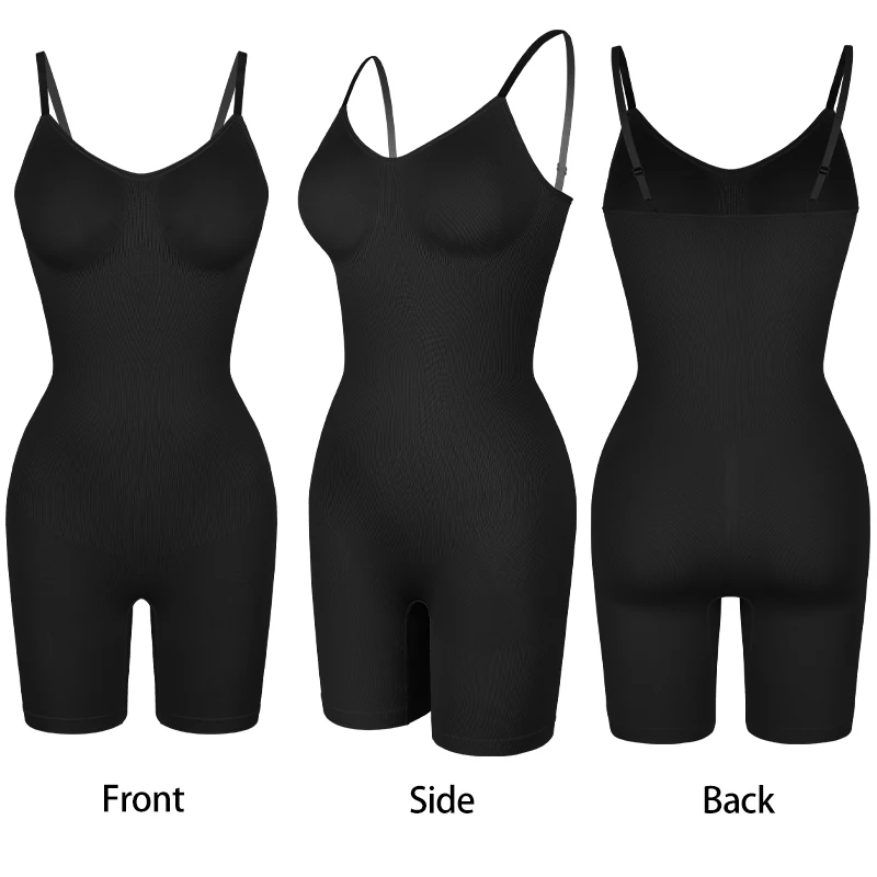 Tummy Control Bodysuit Shapewear Women Tank Top Seamless Full Body Shaper Anti Chafing Short Slimming Waist Trainer Butt Lifter