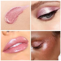 Metallic Liquid Eyeshadow，Long-lasting，Non-creasing，Diamond Liquid Eyeshadow - Waterproof, Quick-Drying, Vibrant Colors 1