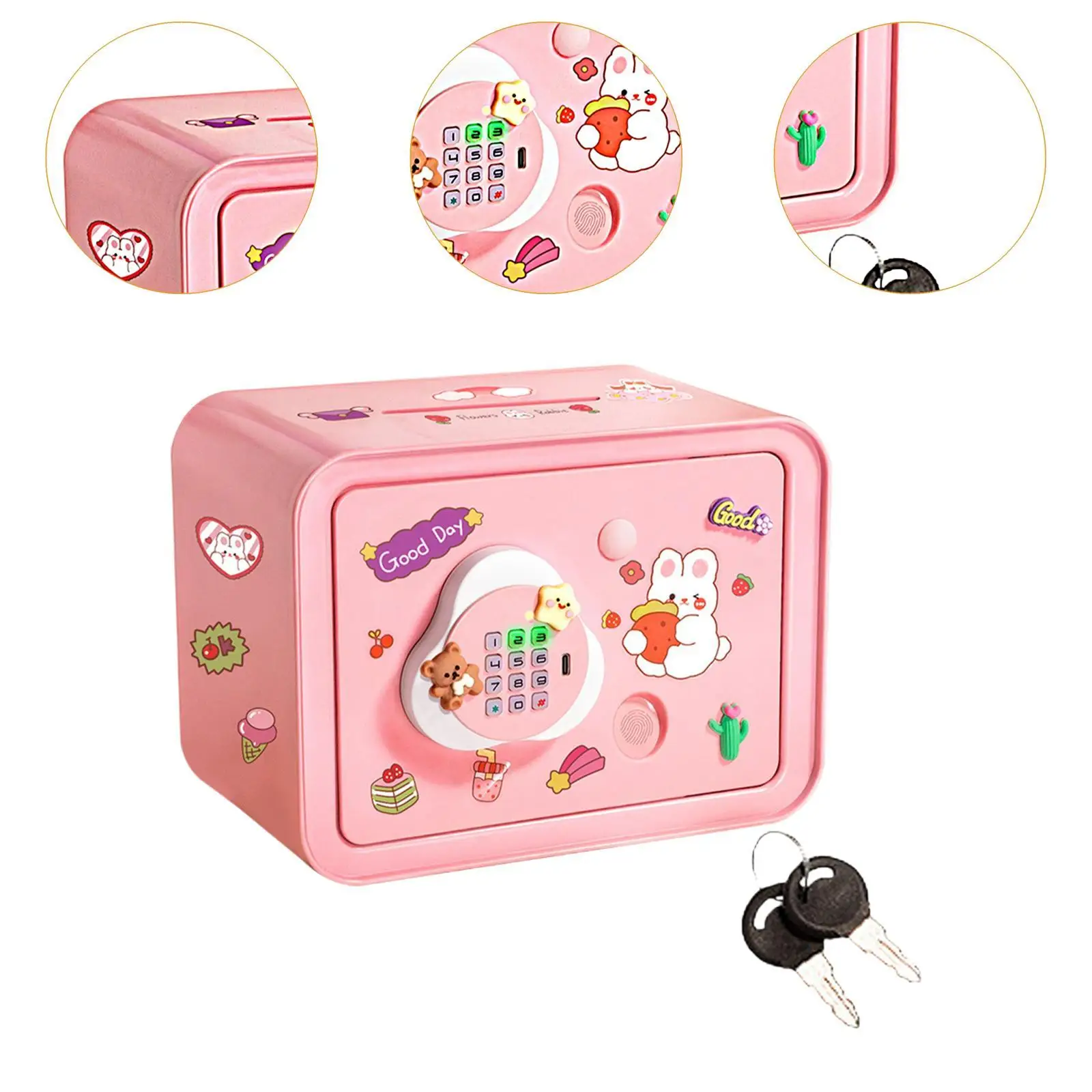 Cartoon Money Bank with Password Protection for Kids Educational Savings Toy