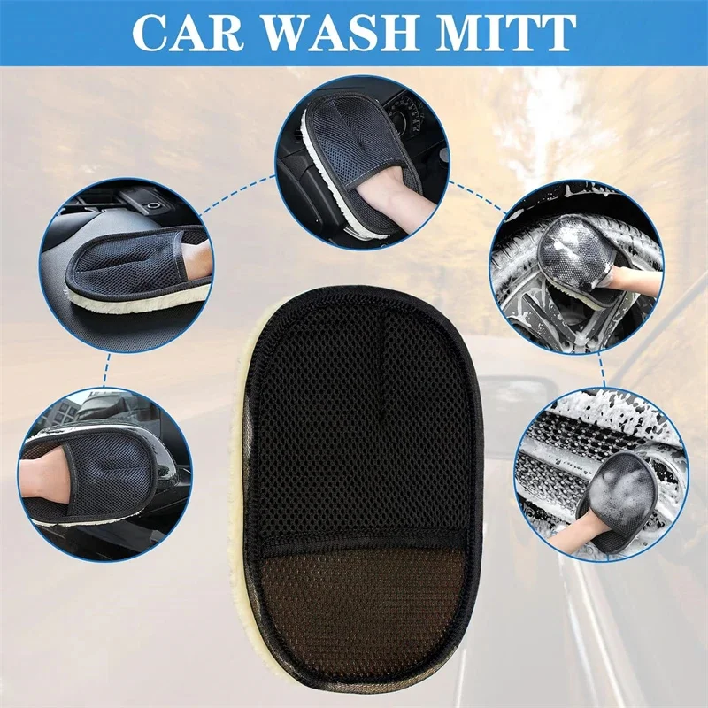 Soft Auto Car Washing Glove 5