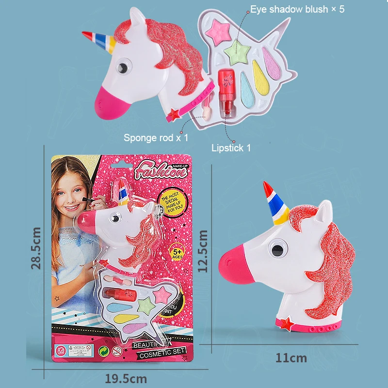 Simulation Girl Pretend Princess Makeup Toys Play House Children's Cosmetics Lipstick Eyeshadow Set For Kids Party Cosplay Game