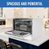 Portable Mini Countertop Dishwasher 6-Place Setting 7 Wash Programs Compact Easy Use Extra-Drying Function User-Friendly Display 4
