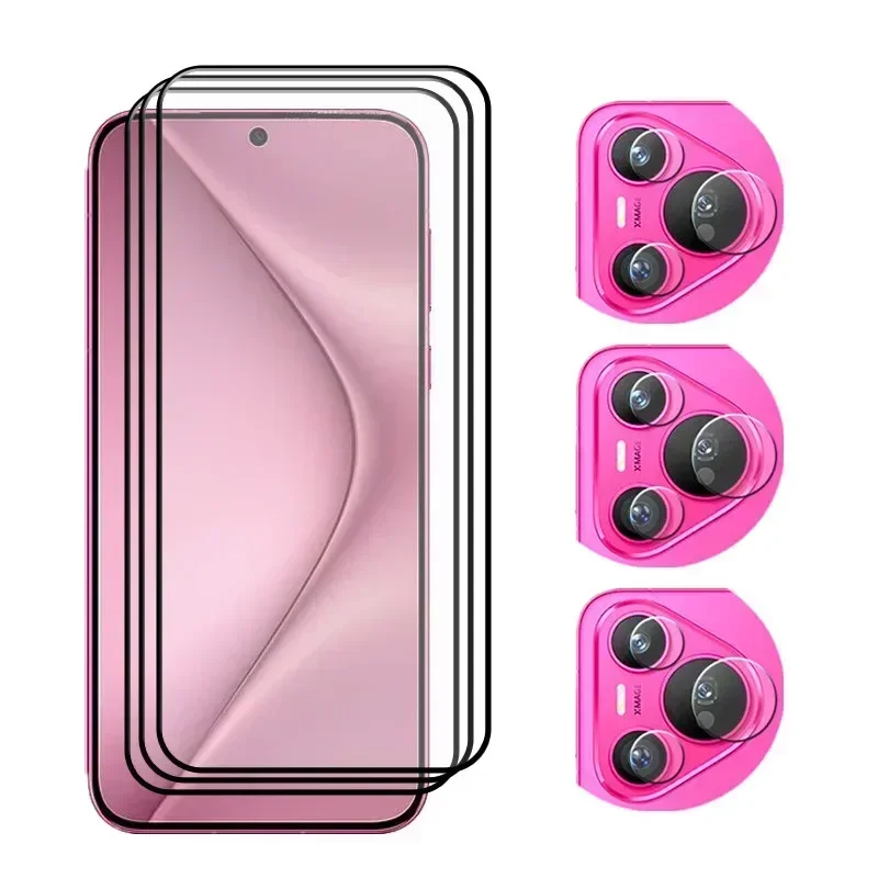 

Новинка закаленное стекло 9H для Huawei Pura 70 защита для экрана Противоударная мягкая волоконная пленка для камеры Pura 70