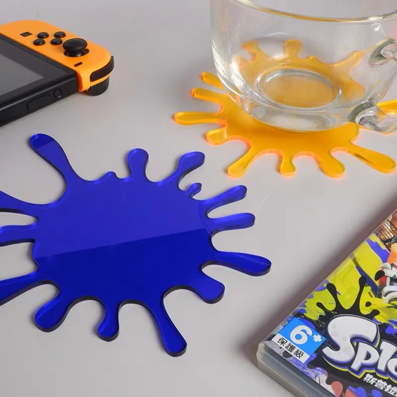 

Cup Mat Splatoon 3 Game Room Decoration Plastic Acrylic for Table Decor Game Splatoon Limited