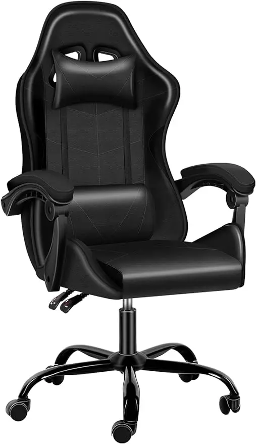 

Gaming Chair, Big and Tall Gamer Chair, Racing Style Adjustable Swivel Office Chair, Ergonomic Video Game Chairs with Head