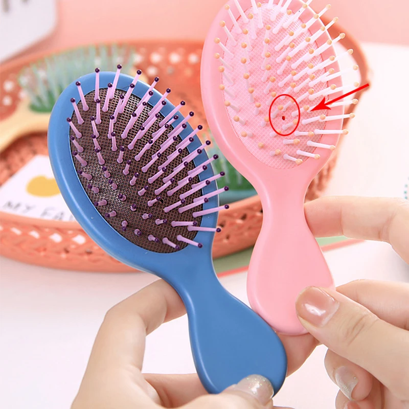 

1Pcs Mini Hair Brushes Massager Anti Static Air Bag Hair Comb Wet and Dry Portable Hairbrush Salon Styling Accessories