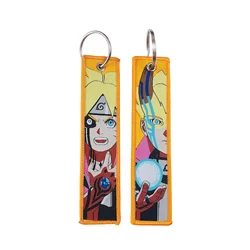 Vintage Cartoon Anime Keychain Embroidered Key Tag Accessory (KN - 14)