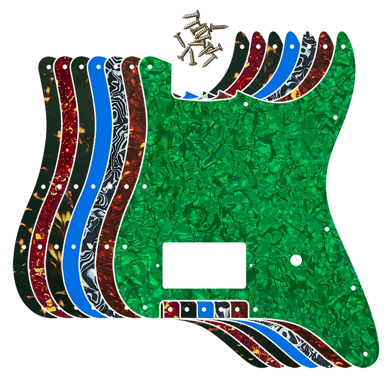 Pleroo Guitar Parts For FD US 11 Mounting Screw Hole Standard Start H PAF Guitar Pickguard With Brige Humbucker No Switch Hole