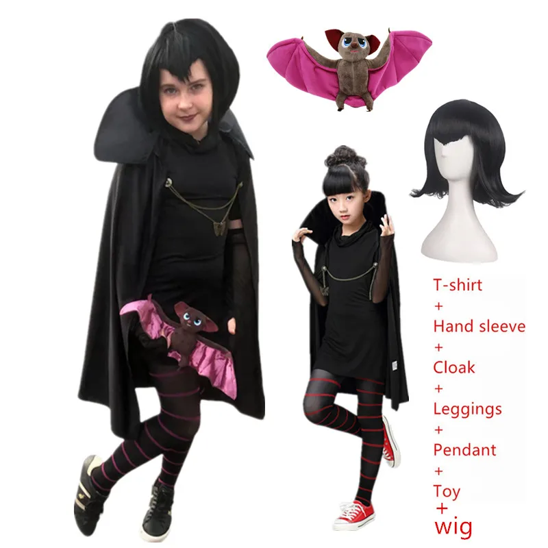 Carnival halloween costumes for girls Carnival Hotel Transylvaniaing Mavis Cosplay costumes wig toy Vampire child adult women cosplay costume