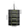 4 Layer Drying Net Herbs with Zips Fish Hanging Basket Folding Anti-Fly Fine-Grained Grid Drying for Fish/Vegetables/Fruit/Herbs 3