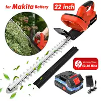 21V Cordless Hedge Trimmer 22 Inch Electric Hedge Trimmer with 3.0Ah Battery & Charger with Dual Action Blade 3/5" Cut Capacity 1