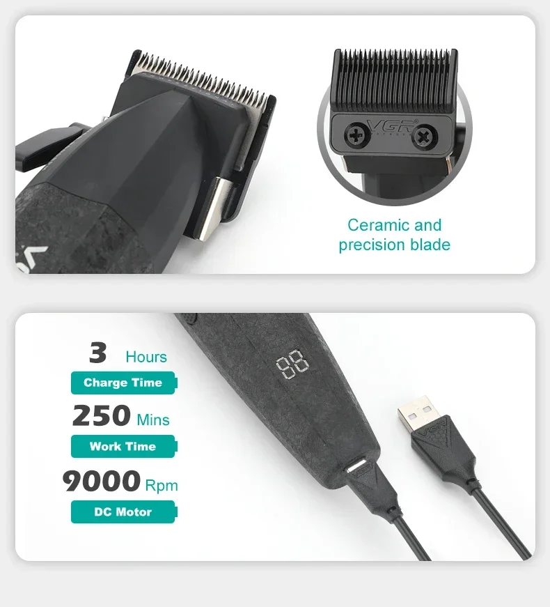 VGR V-640 Hair Clipper Set Image 8