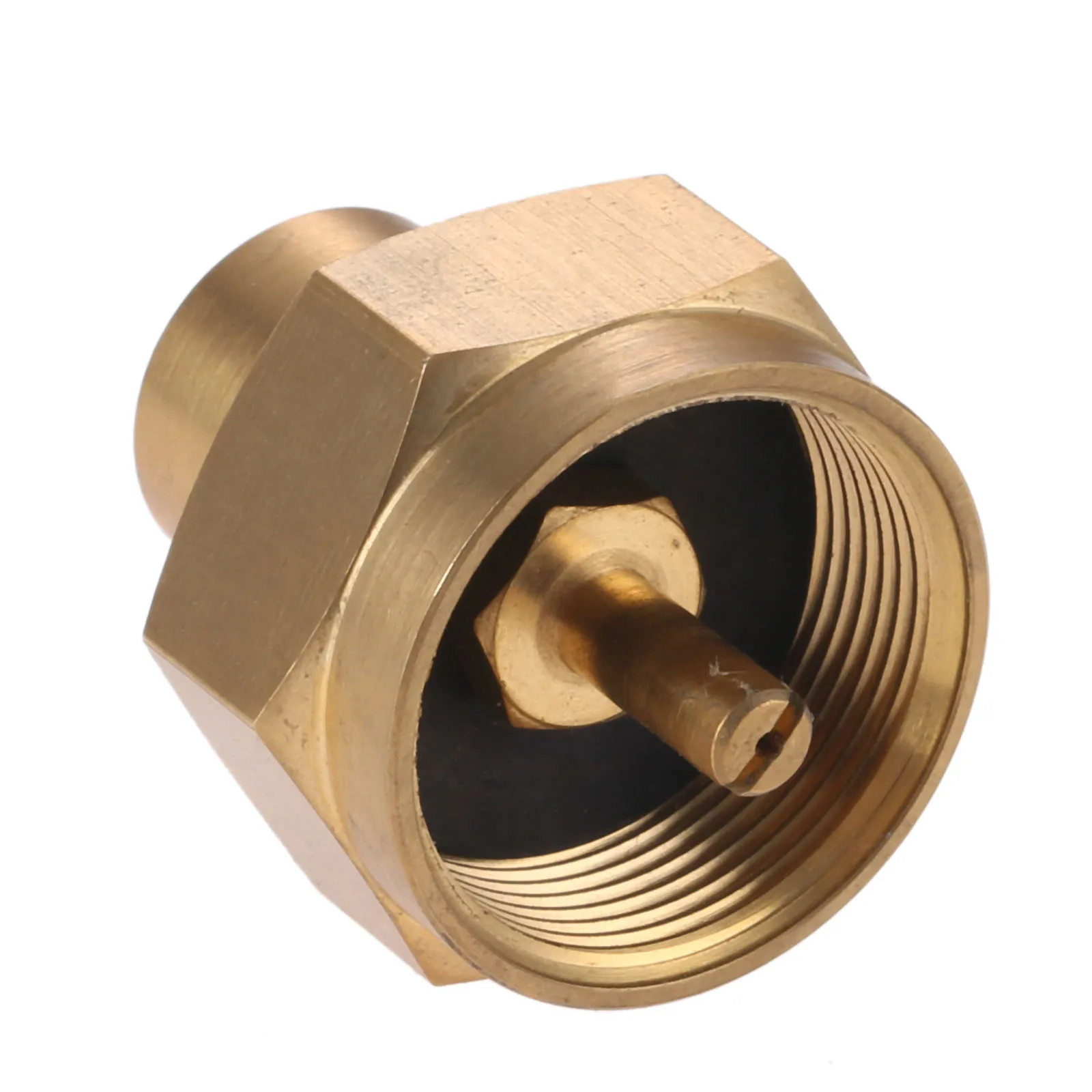 Brass 1LB Propane Gas Bottle Refill Adapter with 1/4 NPT Thread for Grill propane tank refill adapter