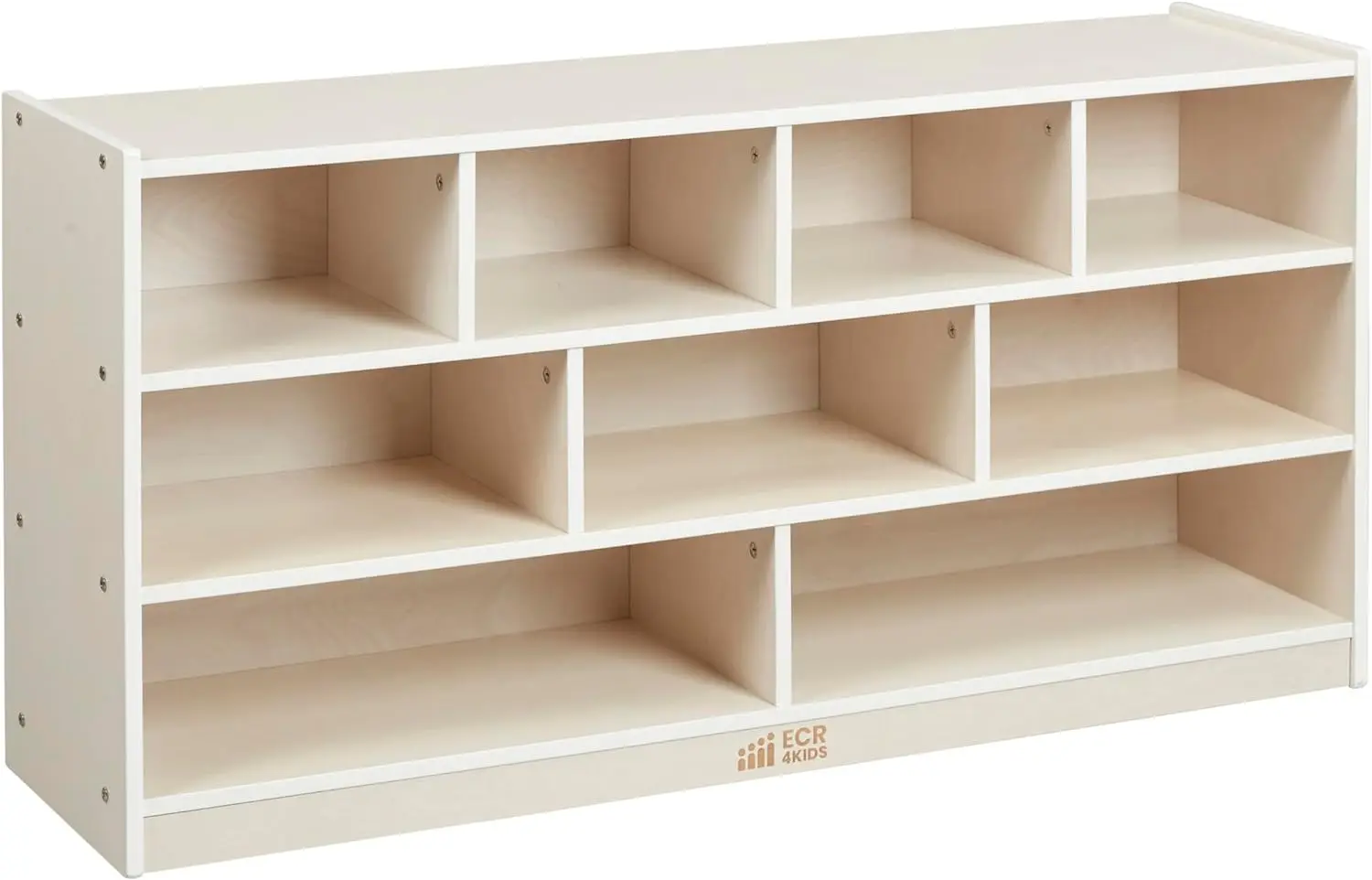 

XCYECR4Kids Mobile Block Storage Cart, Large, Classroom Furniture, White Wash