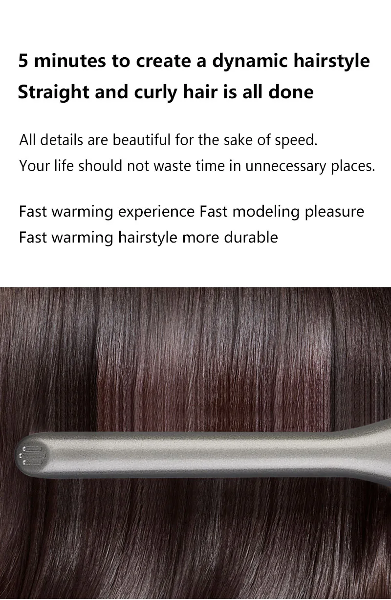 curling ferro modelador de cabelo liso para