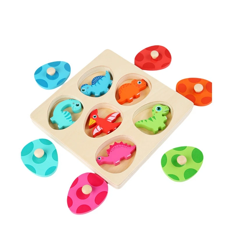 

2023 Hot-Wooden Dinosaurs Guess Who I Am Toy Children's Early Education Puzzle Logic Reasoning Game Parent-Child Desktop Toy