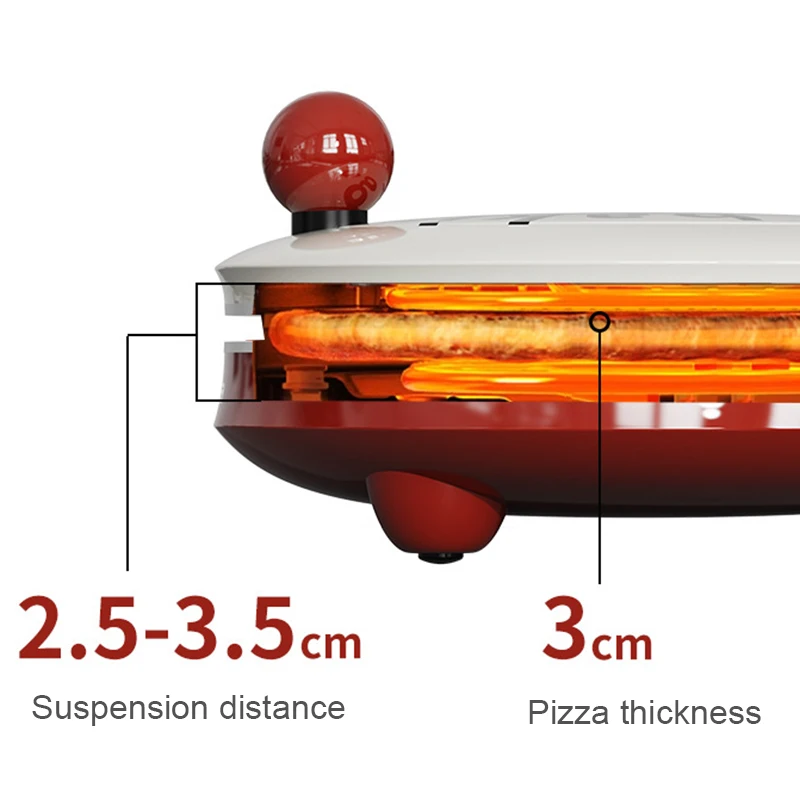 Multifunction Pizza Griddle Electric Baking Pan Double-sided Heating Crepe Maker Non-Stick Pancake Cooker Steak Grill Skillet EU 6