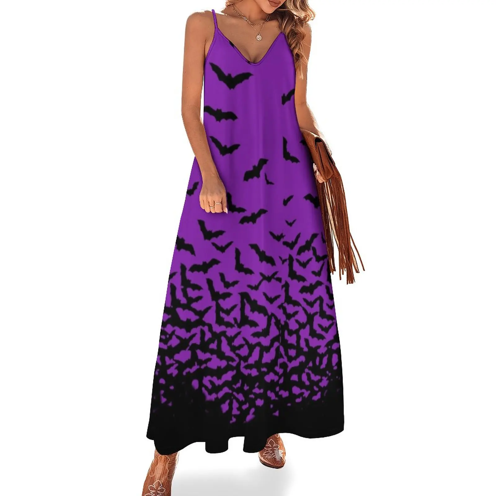 

Фиолетовые летучие мыши, дневные платья, одежда для женщин