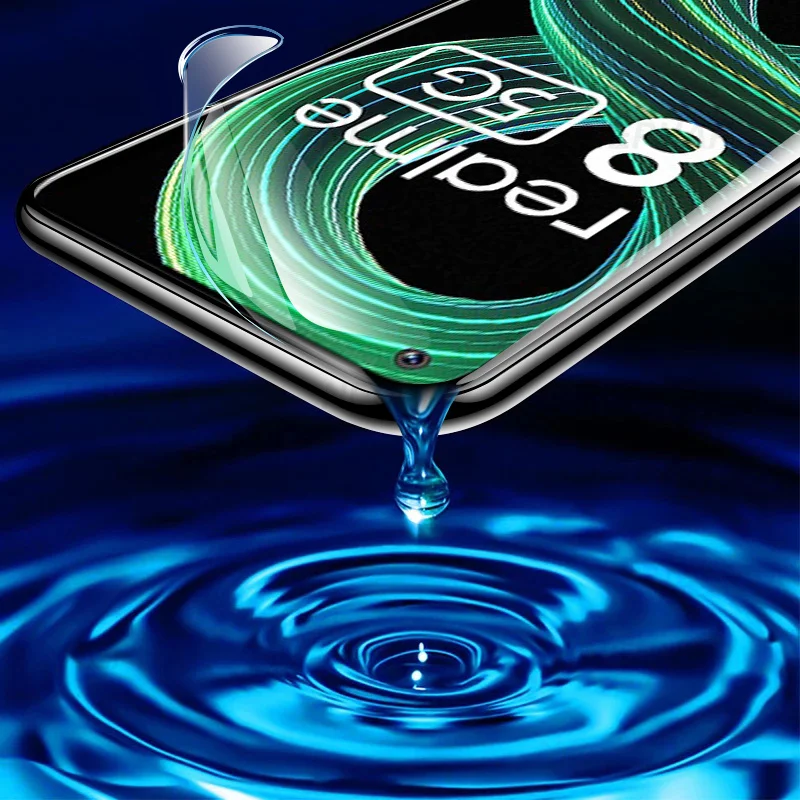mobile screen guard 3Pcs Full Cover Hydrogel Film For Realme 7 8 9 Pro 8S 7i 8i 9i Screen Protector For Realme 6 5 Pro 6i 5i 6S 5S Protective Film phone glass protector