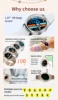 Smartwatch Women 1.27 Inch Bluetooth Call Smart Watch Custom Dial Watches Heart Rate Tracker Female physiology For Android IOS 2