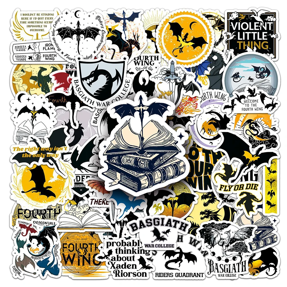 Fantasy Dragon Sticker Pack - Waterproof Cartoon Decals for DIY Projects & Accessories