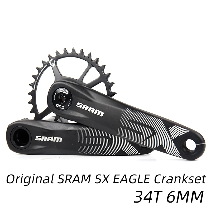 SRAM SX 165mmクランク 新車外し　チタンクランクボルト付き　32tチェーンリング付き　コッタレスBB SRAM SX 165mmクランク 新車外し チタンクランクボルト付き 32t