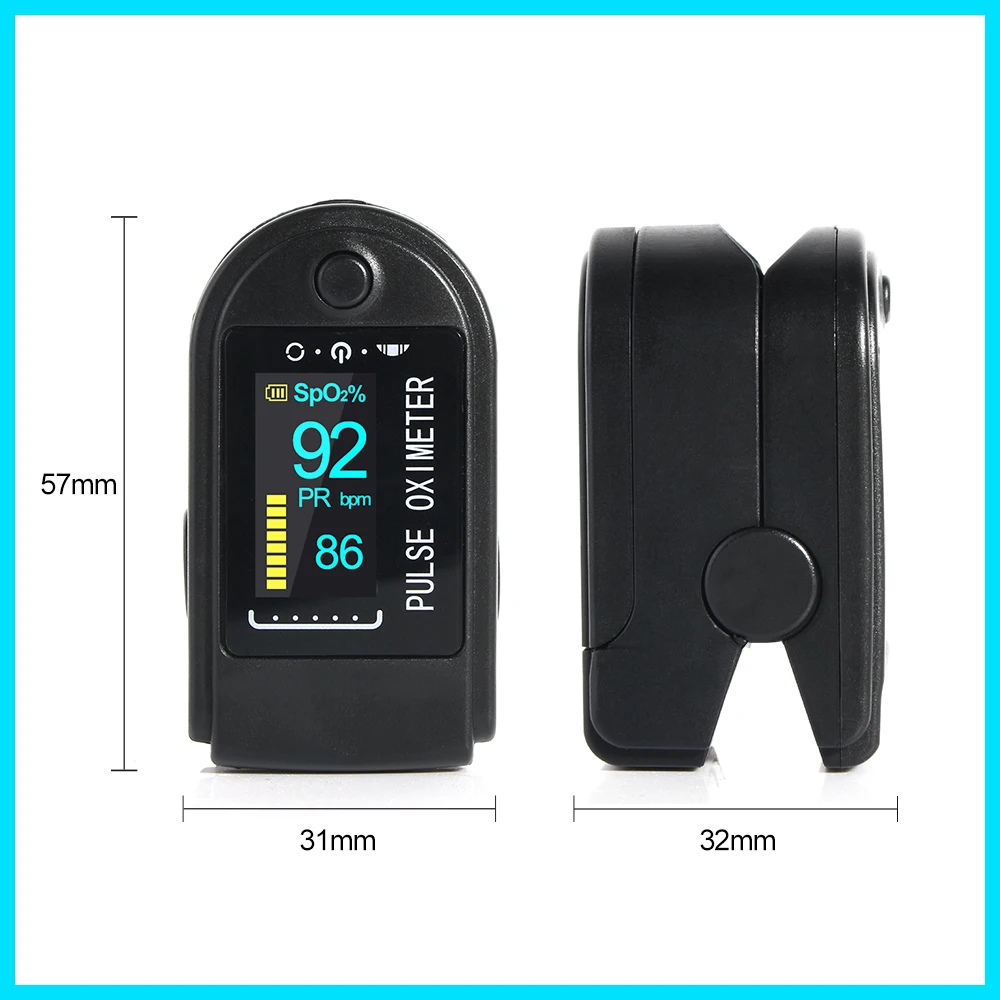 RZ Fingertip Pulse Oximeter Blood Oxygen SPO2 PR Saturimetro Sleep Monitor Portable Pulse Oximeter