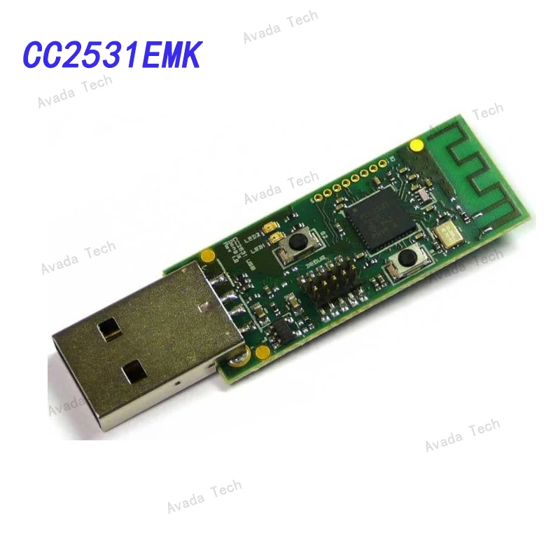 

Avada Tech CC2531EMK оценочный комплект, ZigBee USB-ключ, 2,4 ГГц радиочастотный приемник, Отличная чувствительность приема