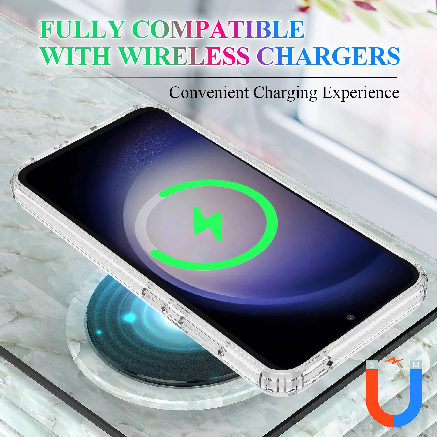 Enhanced Clear Anti-Drop Magnetic Case with Airbag Protection