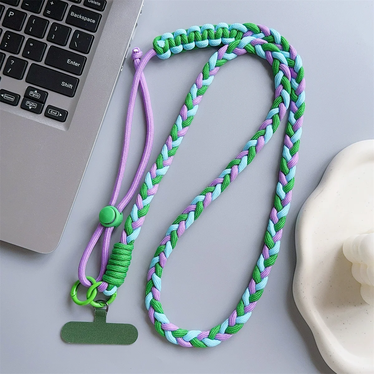 Adjustable Crossbody Phone Lanyard with Universal Case Connector
