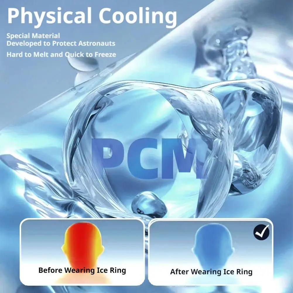 Impacco Gel Freddo Riutilizzabile per il Collo, Rinfrescante sotto i 28 Gradi ℃ Collana rinfrescante indossabile per sport estivi all'aperto - Image 4