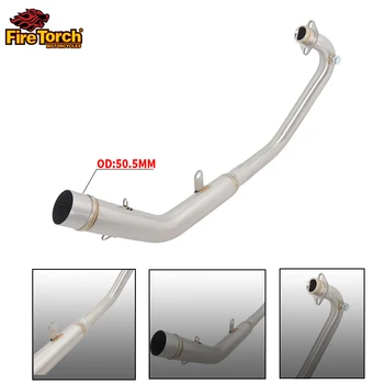 Slip on KPT200 KPT 200 KPM200 Motorrad Auspuffanlage Schalldämpfer Escape Moto Silencer Tip Modifizieren Front Link Tube Connector Pipe - - Racext 12