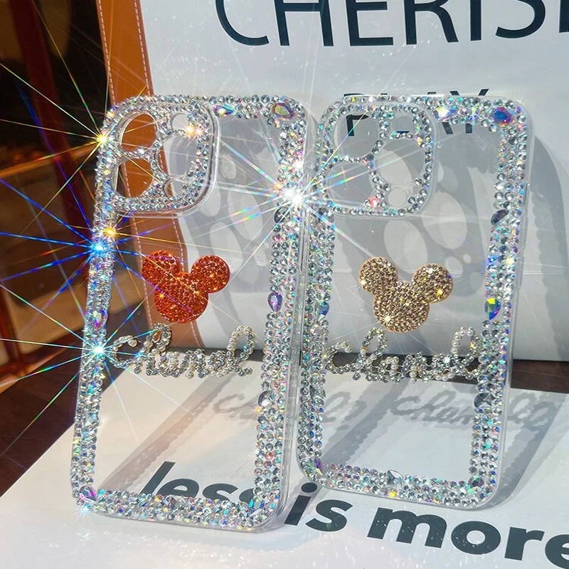 

Luxury Bling Crystal Diamonds Phone Case For Samsung Galaxy S24 S23 S22 S21 S20 S10 Plus + Ultra Fe Note 10 20 Rhinestone Covers