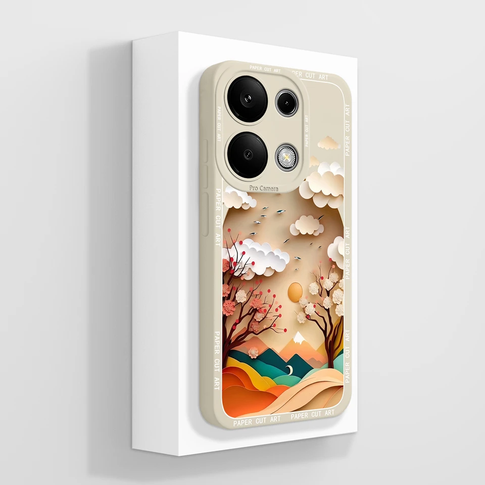 Beautiful Flower Liquid Anti-Fall Phone Case