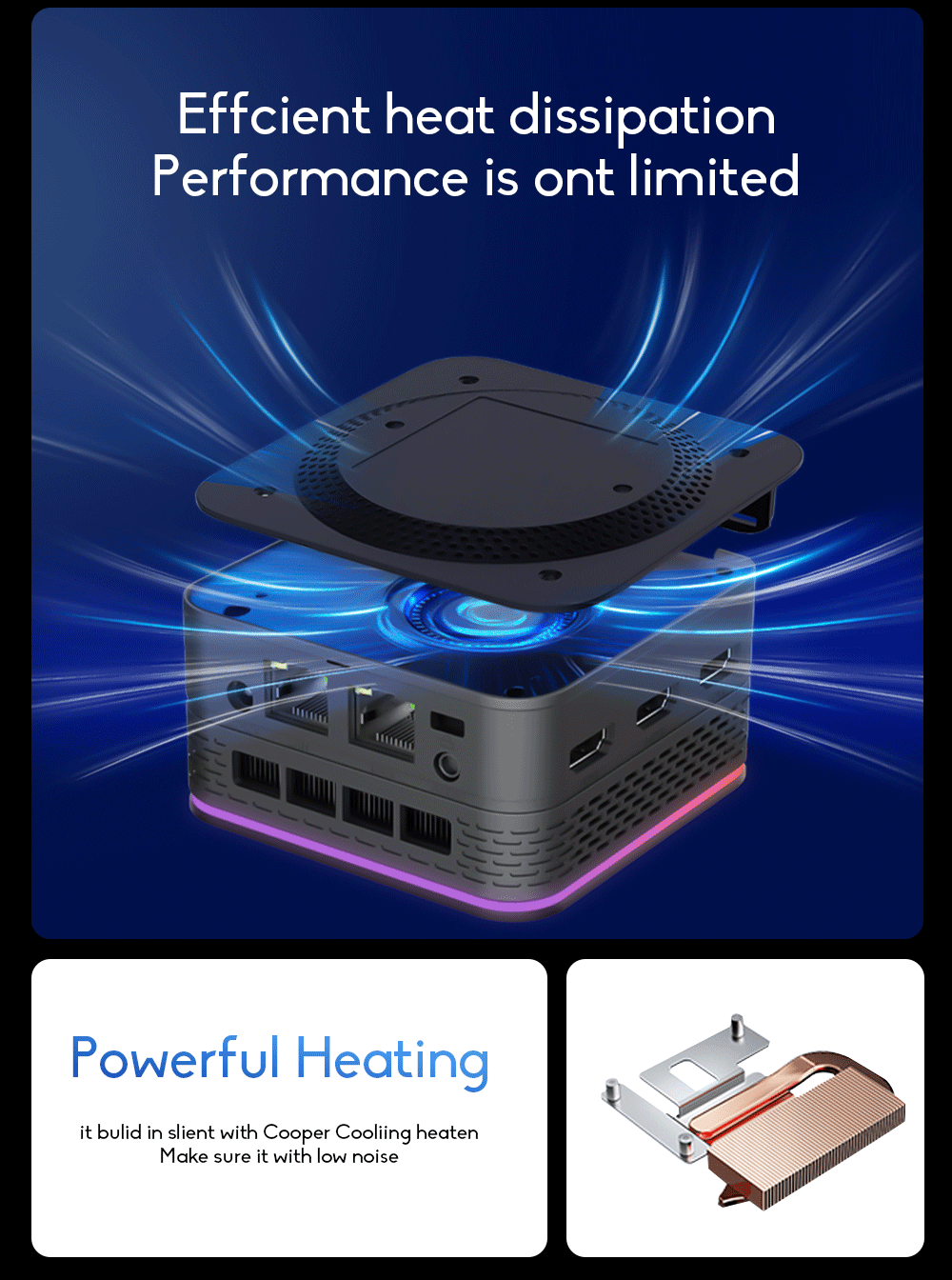 Ninkear T9 Mini PC Intel Alder Lake N100 8GB/16GB DDR5 256G