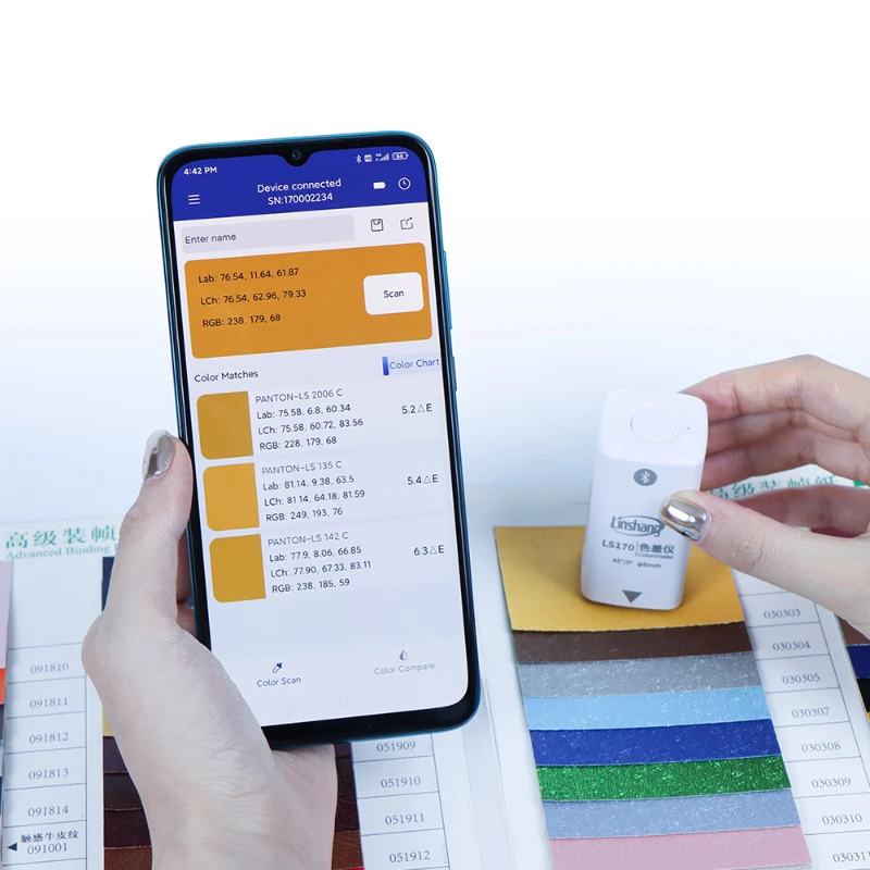 

Cheap Portable Colorimeter Colormeter Color Difference Meter Bluetooth Color Reader Colorimeter for Colour Measurement