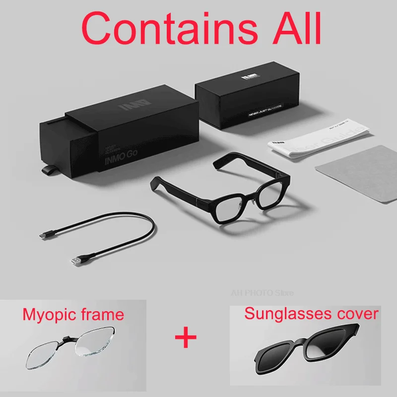 Inmo goスマートグラス、本物のワイヤレス、超軽量、AI