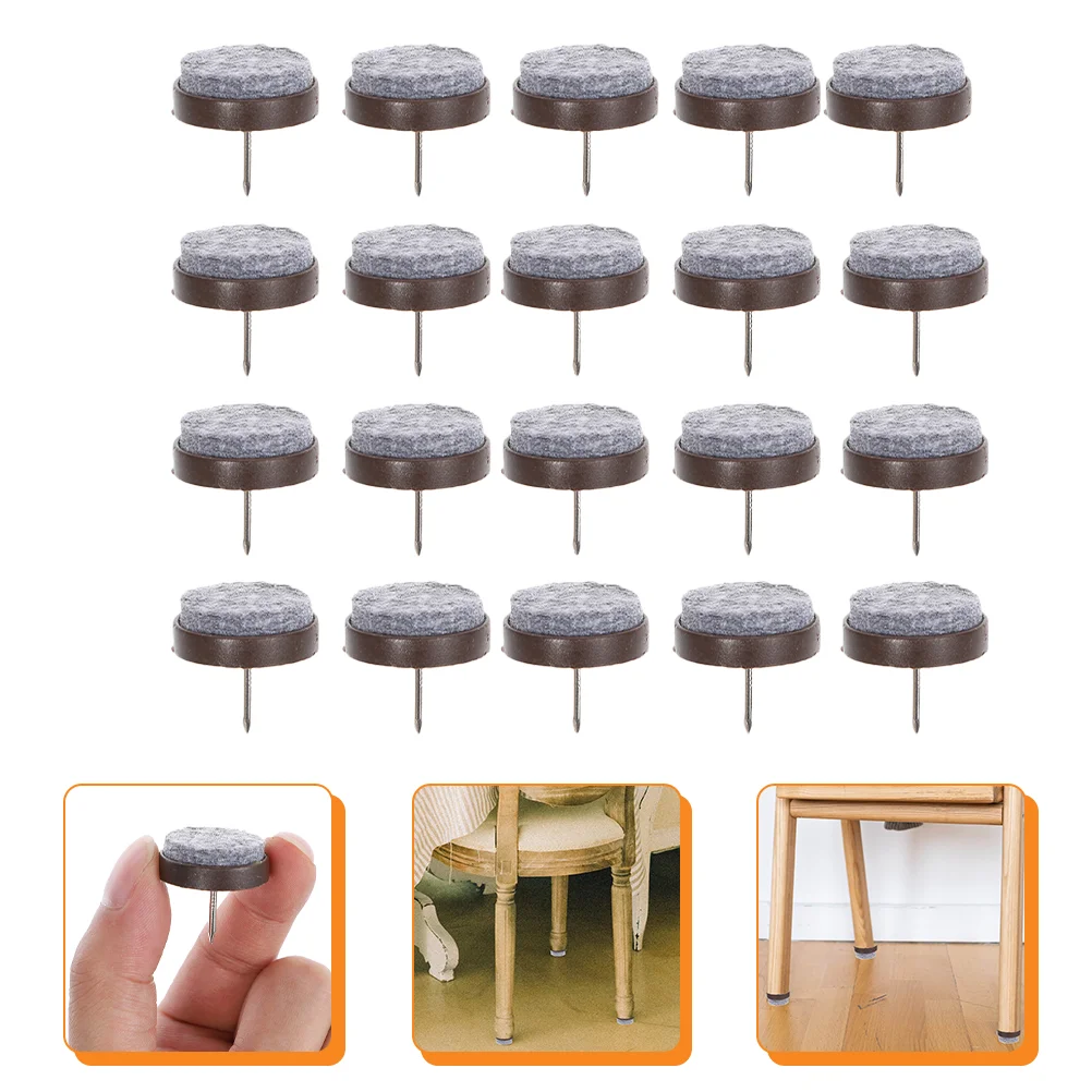 

50 Pcs Chair Noise Prevention Felt Rugs For Floor Protectors for Chairs Sliders Leg Feet Glides Hardwood Floors Carpet