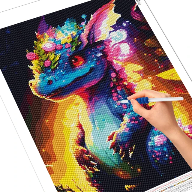 EverShine Novelty 2024 Diamond Painting Dragon AB Drill Complete