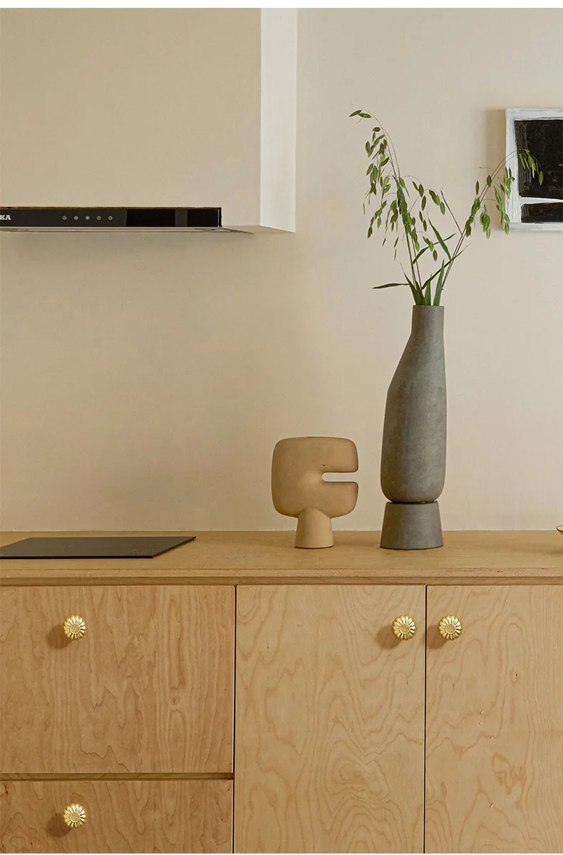 Yutoko Messing-Möbelgriffe, luxuriöser idyllischer Kürbis-förmiger Griff, goldene Küchenschrankknöpfe, solide Kleiderschrank-Schubladengriffe – Detail 8