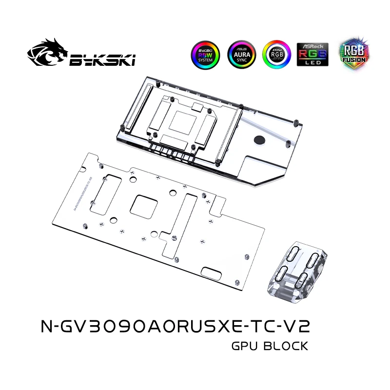 Bykski GPU Block With Active Waterway Backplate Cooler For