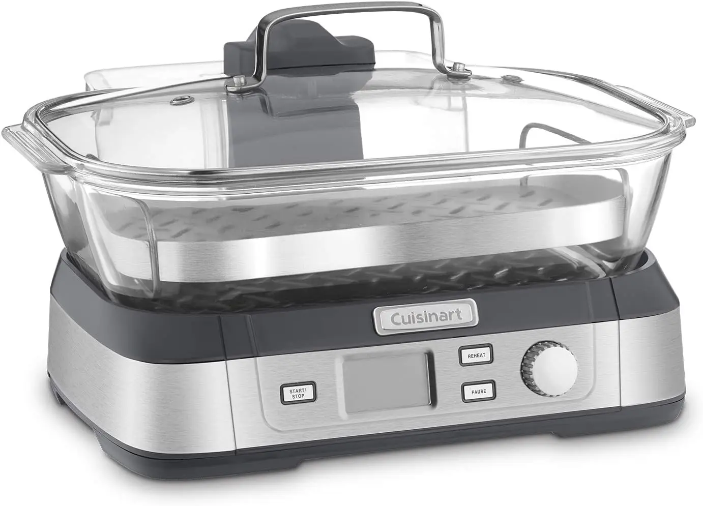 Cook Fresh Digital Glass Steamer, One Size, Stainless Steel 4
