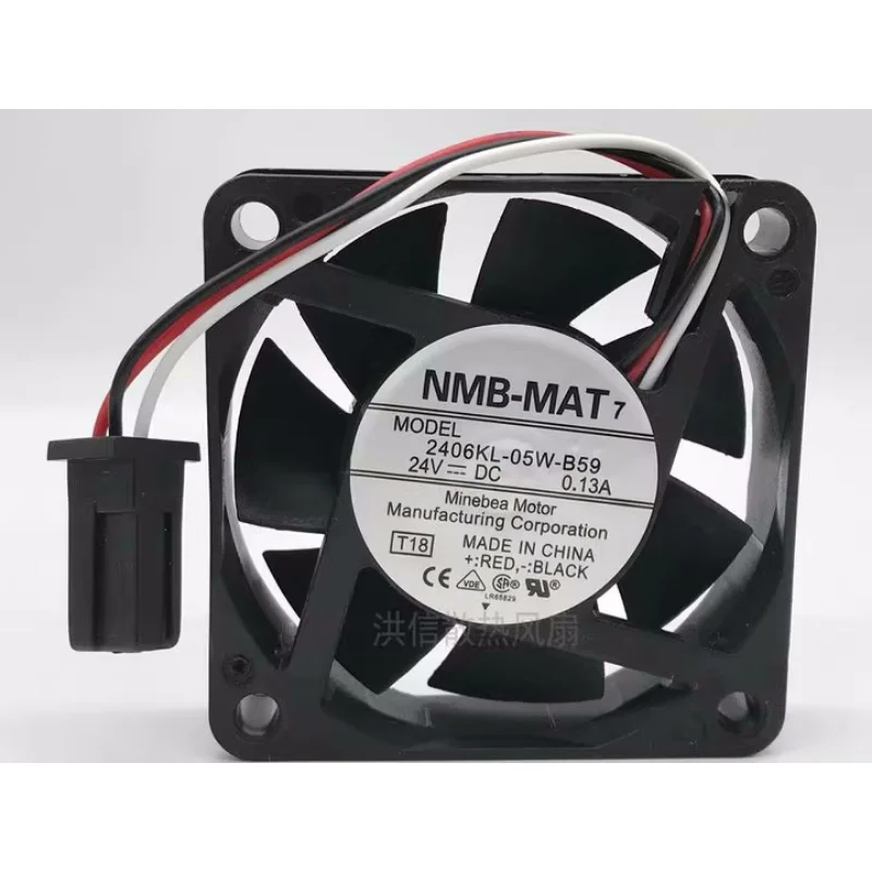 

New CPU Cooler Fan for NMB 2406KL-05W-B59 6015 24V 0.13A Fanuc System Cooling Fan