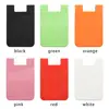 New Design Self-Adhesive Credit Card Holder Women Men Fashion Cell Phone Back Pocket Slim ID Card Case Sticker Wallet 5