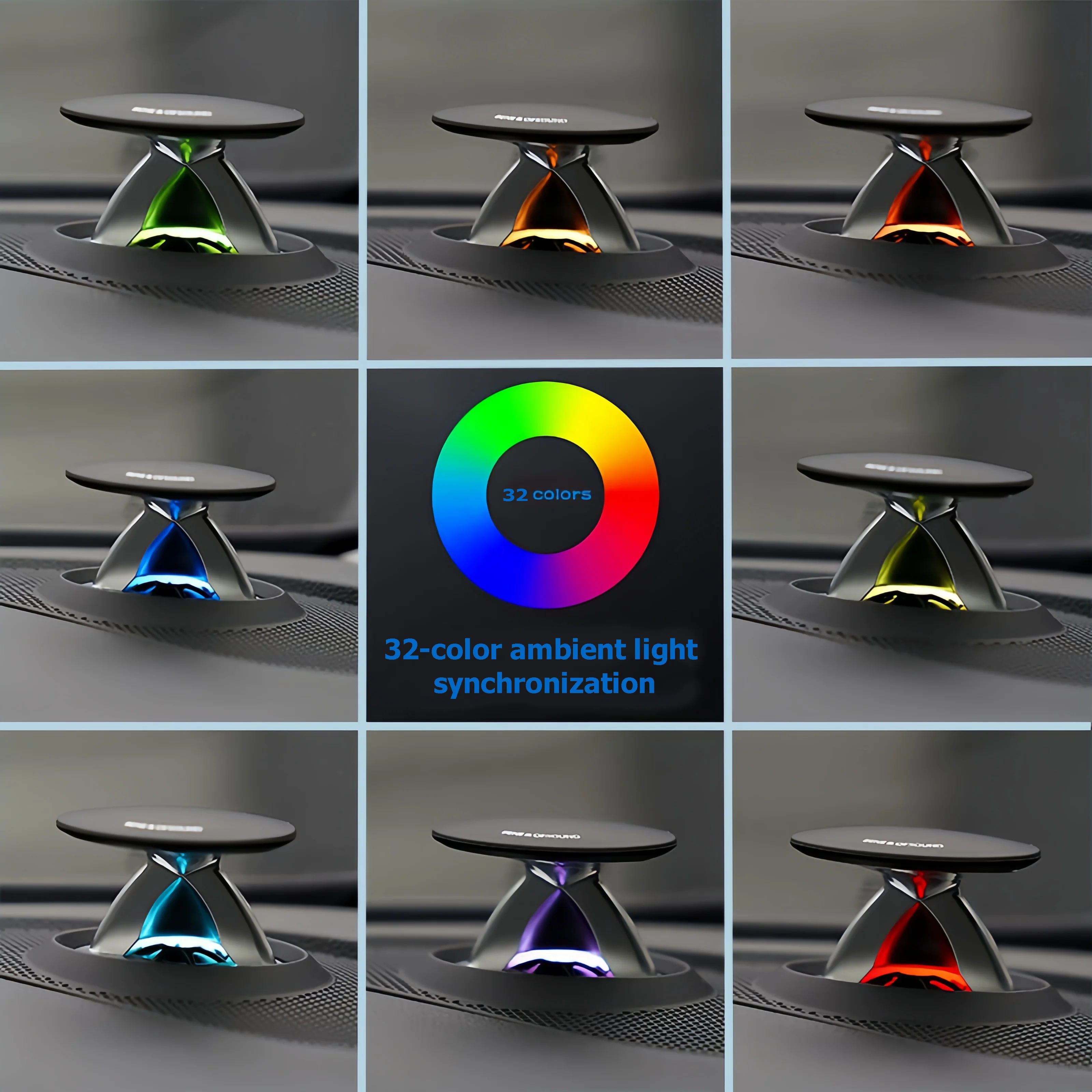 아우디 A4 A5 A6 A7 Q7 Q8 전기 고음 경적 세련된 자동차 품질 악기 장식에 대 한 32 색 LED 리프팅 트위터 스피커