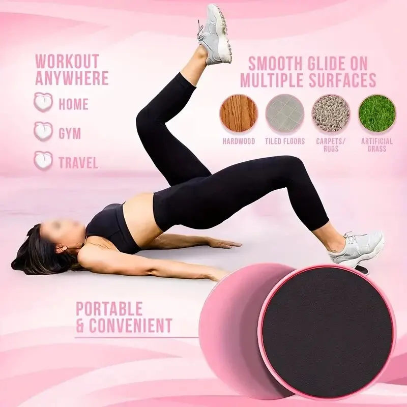 2pcs Yoga Fitness Sliding Discs 5