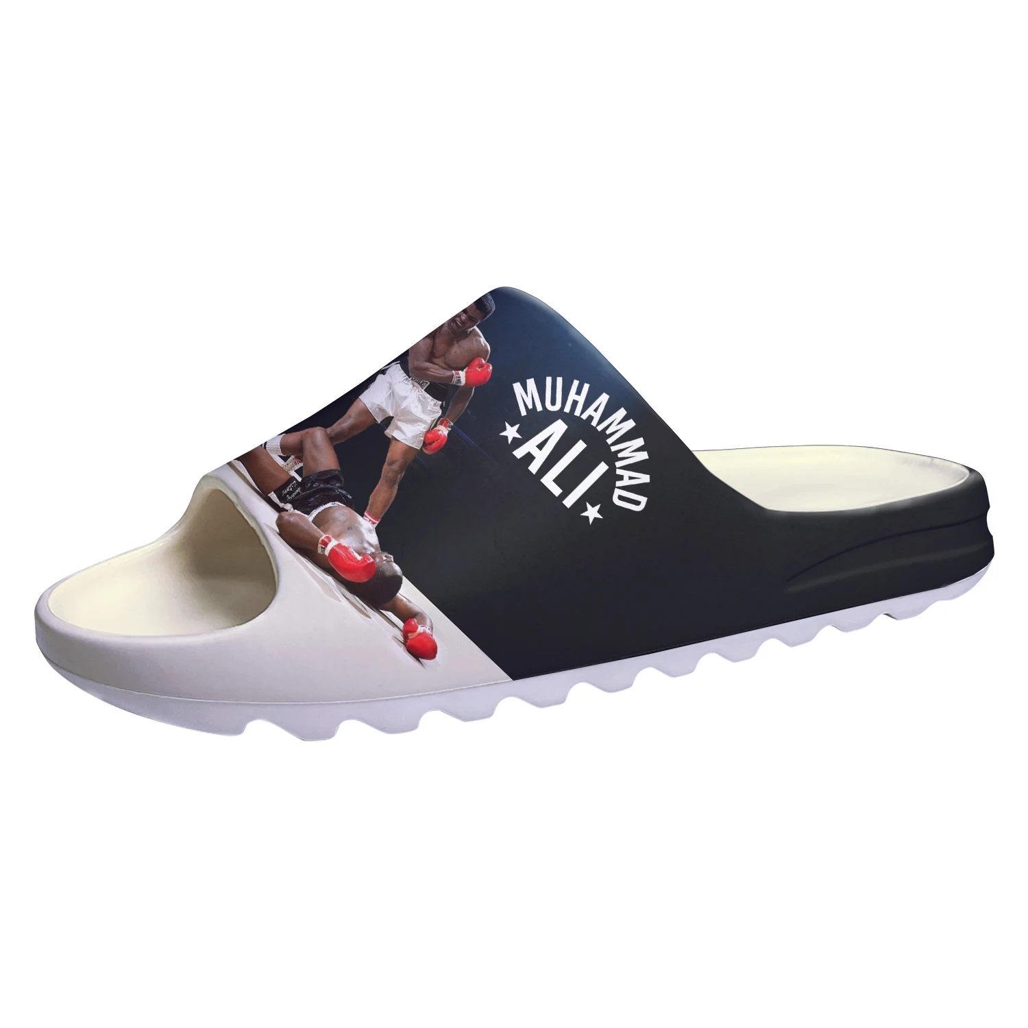 

Muhammad Ali Legendary Boxer Boxing Champ Soft Sole Sllipers Home Clogs Custom Step On Water Shoes Mens Womens Teenager Sandals